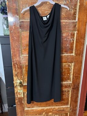Giorgio Fiorelli Black Sleeveless Cowl Neck Midi Dress